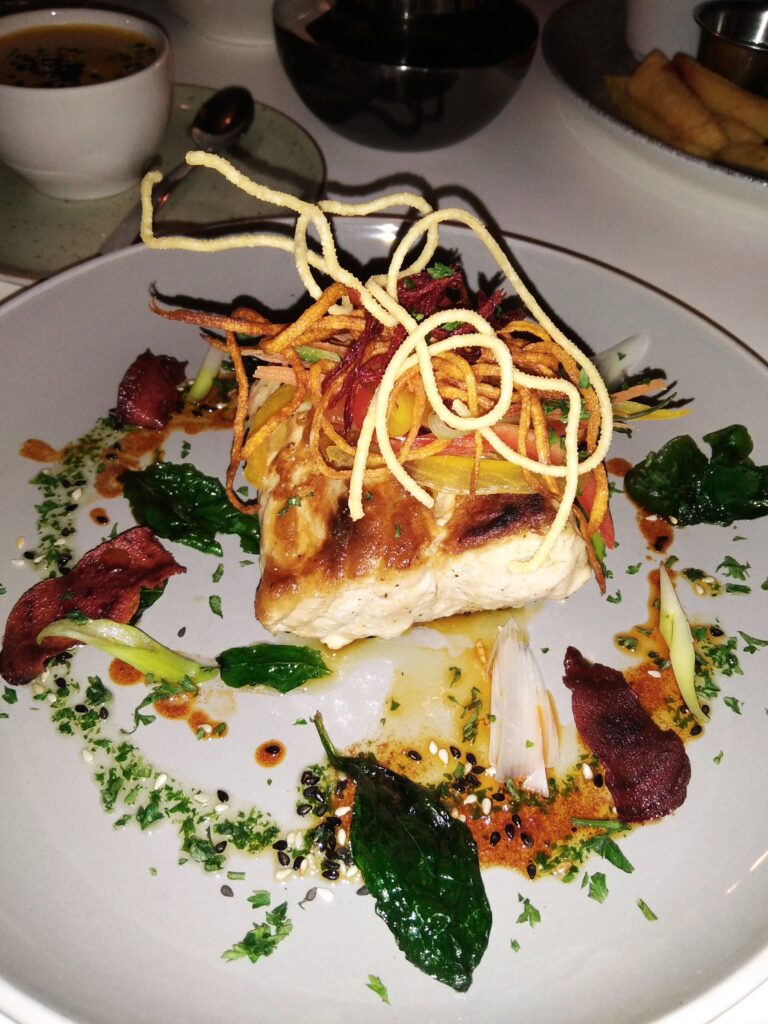 Fish dish at cafe orca