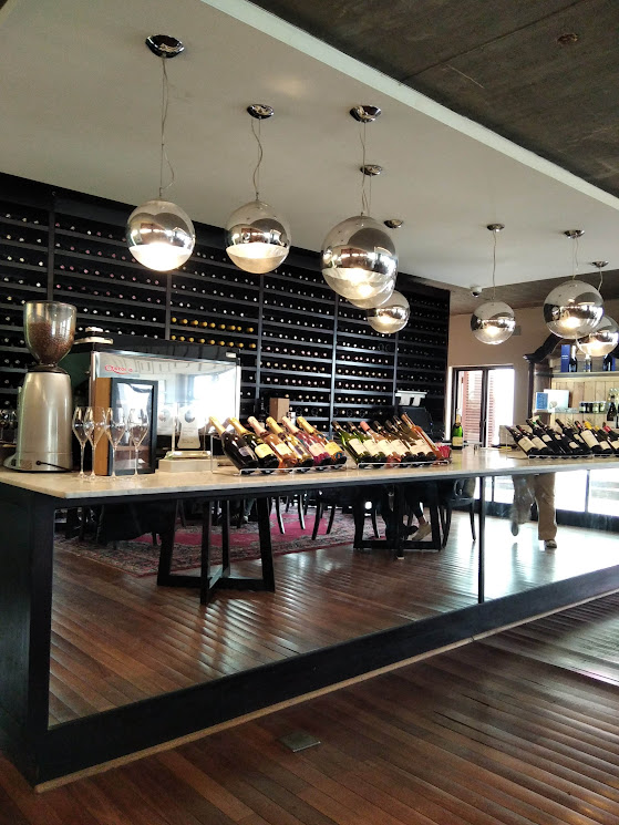 Simonsig wine tasting room displaying popular MCC wines